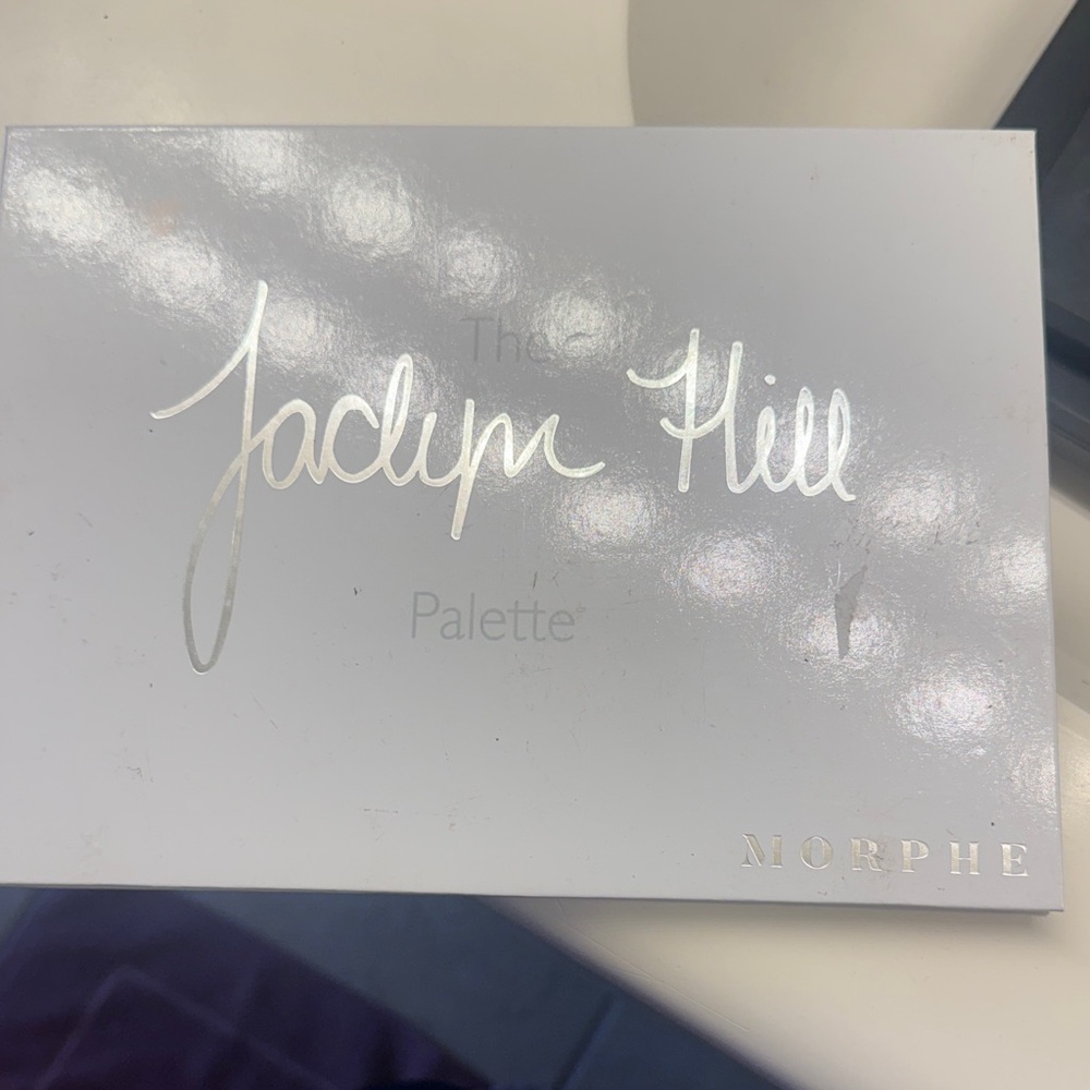 Morphe Jaclyn Hill Signature Palette - White with Silver Script